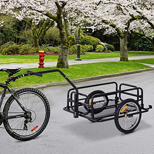 Foldable Bike Cargo Trailer with 80lbs Capacity