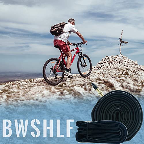 BWSHLF 27.5" Mountain Bike Inner Tubes (4 Pack), Durable Butyl Rubber MTB Bicycle Replacement Fit 2.1-2.4，Presta Valve 48mm