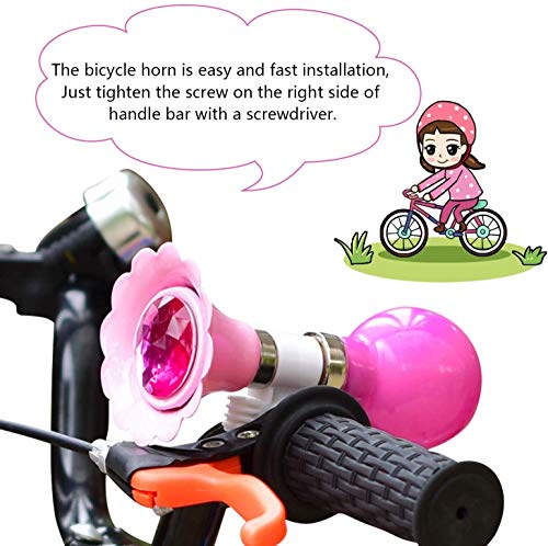 Kids Pink Bicycle Horn with Squeeze Ring