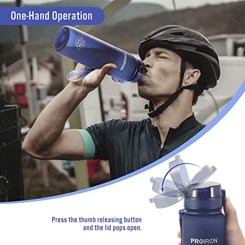 PROIRON 32OZ Workout Water Bottle with Protein Shaker
