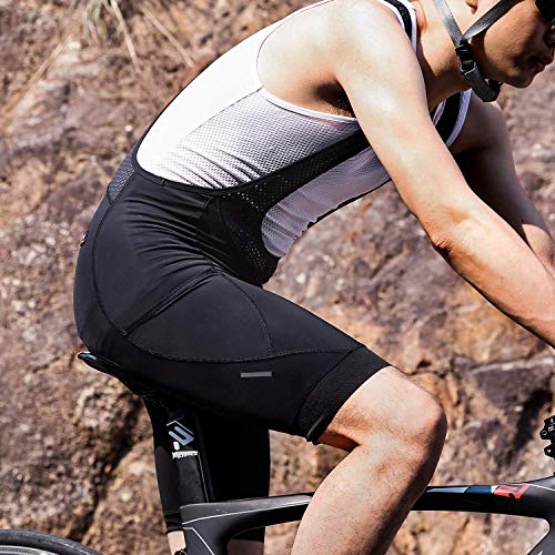 Santic Men's Padded Cycling Bib Shorts - Black