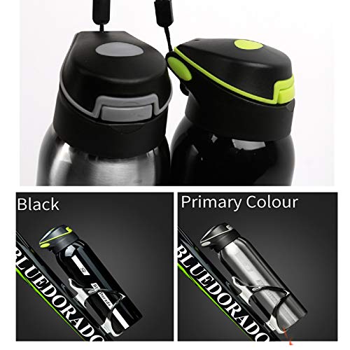 BlueDorado Insulated Bike Water Bottle, 18 Oz