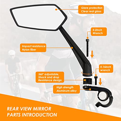 Adjustable 360° Bike Rear View Mirror