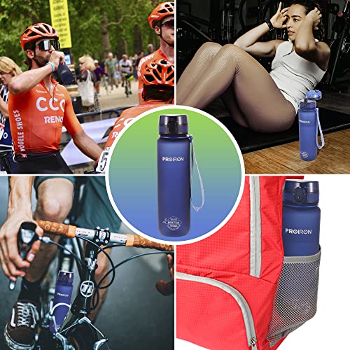 PROIRON 32OZ Workout Water Bottle with Protein Shaker