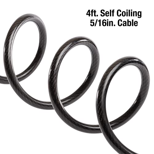 Master Lock Combination Bike Cable Lock, Black
