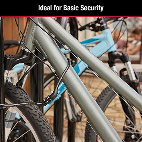 Master Lock Combination Bike Cable Lock, Black