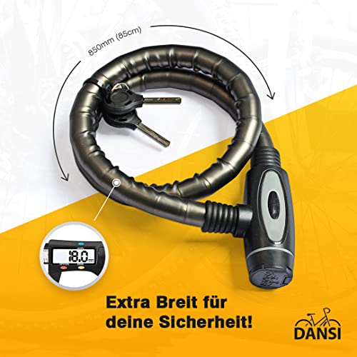 Secure Heavy-Duty Bike Lock with 2 Keys