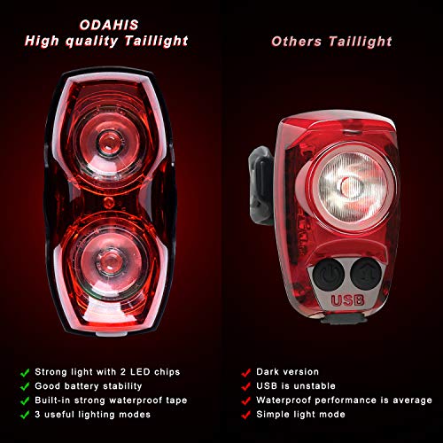 Odahis Super Bright Bike Taillights, Waterproof