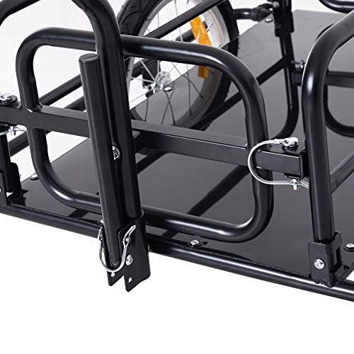 Foldable Bike Cargo Trailer with 80lbs Capacity
