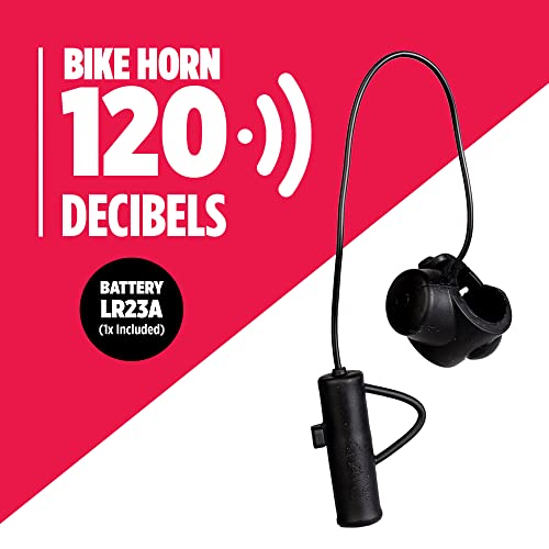 Electric Bike Horn, 120 dB Bicycle Bell for Mountain and Road Bikes Scooters Handlebar, Waterproof Cycling Bell, Battery Powered