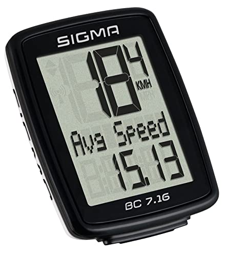 Compact Wired Bicycle Computer - SIGMA BC 7.16