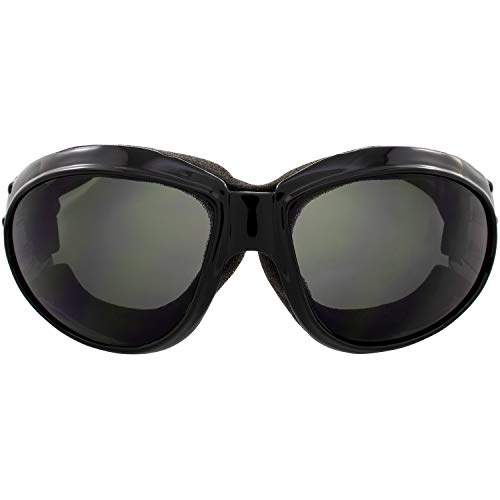Padded Riding Goggles for Cyclists (Black)