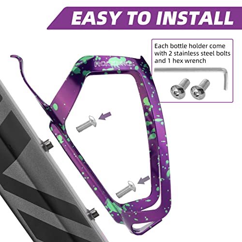 ROCKBROS Bike Water Bottle Holder 2-Pack Aluminum Cage