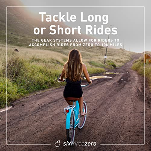 sixthreezero EVRYjourney Women's 7-Speed Step-Through Hybrid Cruiser Bicycle, 26" Wheels and 17.5" Frame, Navy with Brown Seat and Grips (630035)