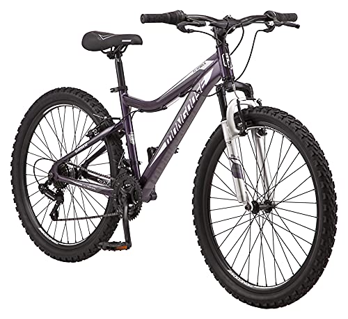 Mongoose Women's Mountain Bike, Purple, 26-Inch Wheels