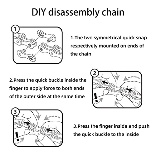 Steel 10-Speed Bike Chain - 116 Links