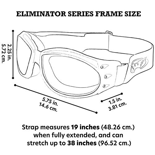 Padded Riding Goggles for Cyclists (Black)