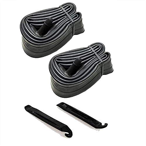 GAO 2 Pack 24 Inch Bike Tube Plus 2 Tire Lever, 24x1.75/1.95/2.10/2.125 Schrader Valve MTB Bike Inner Tubes