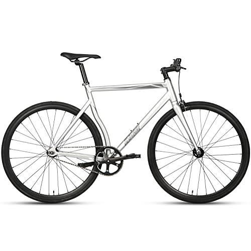 AVASTA Urban Commuter Fixie Bike, Gray 54