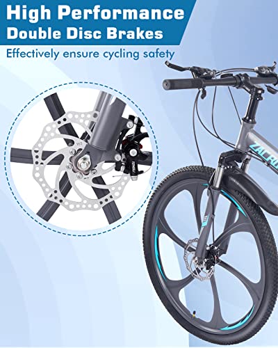 Zacro Mountain Bike, 24-Speed, Folding, Alloy Wheels