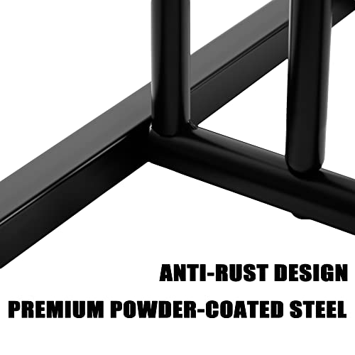 6 Bike Floor Parking Rack with Storage Hooks