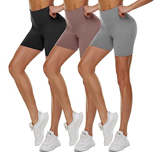 Women's High-Waisted Biker Shorts - 3 Pack