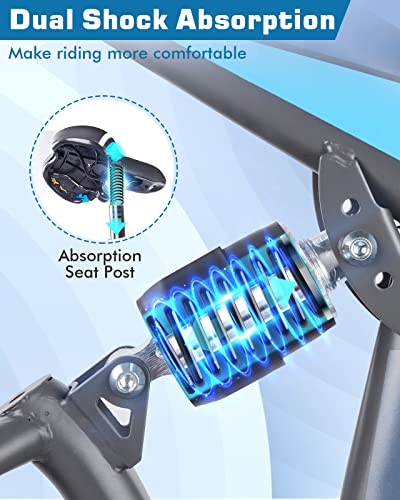 Zacro Mountain Bike, 24-Speed, Folding, Alloy Wheels