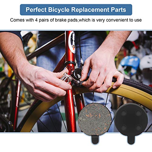 Scooter Brake Pads, Bicycle Brake Pads Brake Disc Rotor, Electric Scooter Brake Pads, Semi-Metal Brake Pads for 10in Electric Scooter (4 Pair)