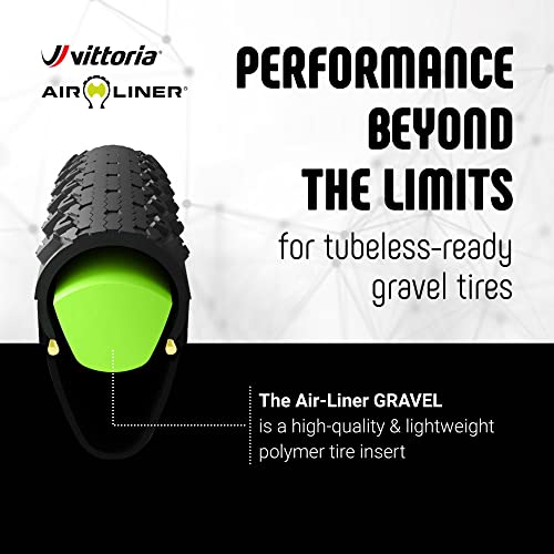 Vittoria Air-Liner Gravel Insert for Tubeless-Ready Bike Tires, Compatible with Any Wheel Size Up to 29", One Size