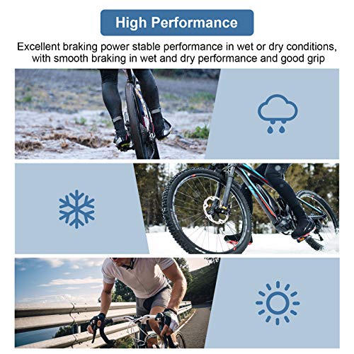 Scooter Brake Pads, Bicycle Brake Pads Brake Disc Rotor, Electric Scooter Brake Pads, Semi-Metal Brake Pads for 10in Electric Scooter (4 Pair)