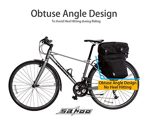 Sahoo 3-in-1 Bike Rear Panniers: 37L Capacity