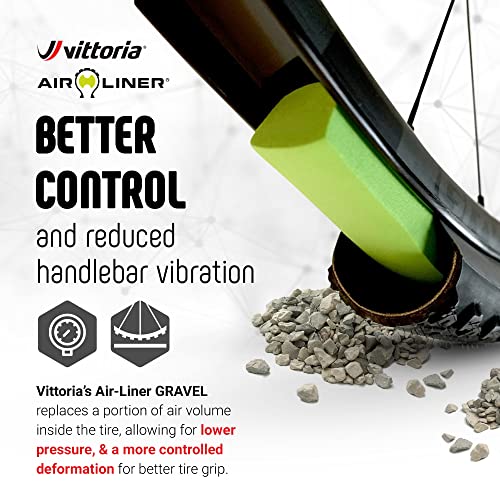 Vittoria Air-Liner Gravel Insert for Tubeless-Ready Bike Tires, Compatible with Any Wheel Size Up to 29", One Size