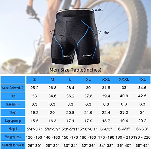 Men's 4D Padded Cycling Underwear Shorts