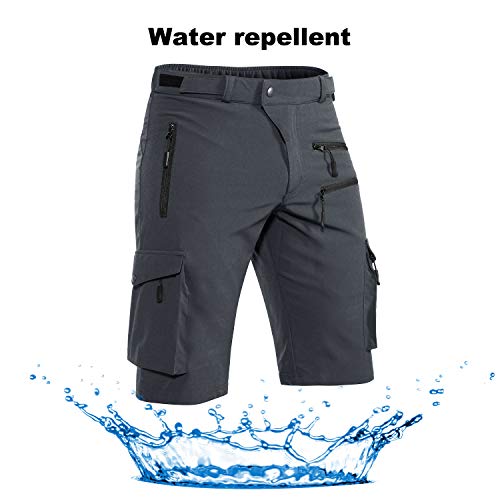 Hiauspor MTB Shorts with Zipper Pocket, Men's