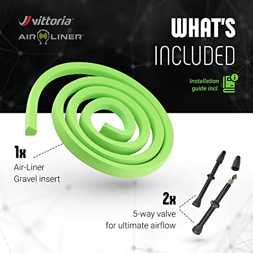 Vittoria Air-Liner Gravel Insert for Tubeless-Ready Bike Tires, Compatible with Any Wheel Size Up to 29", One Size