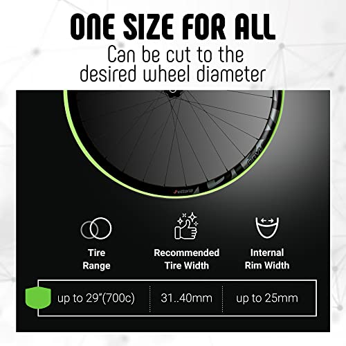 Vittoria Air-Liner Gravel Insert for Tubeless-Ready Bike Tires, Compatible with Any Wheel Size Up to 29", One Size