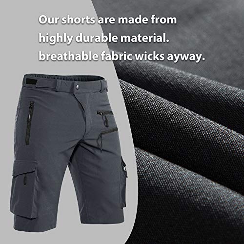 Hiauspor MTB Shorts with Zipper Pocket, Men's