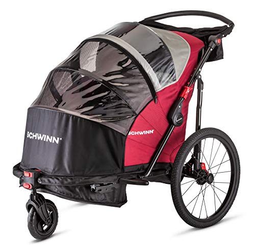 Schwinn Joyrider Bike Trailer, Single/Double, Canopy, 20" Wheels