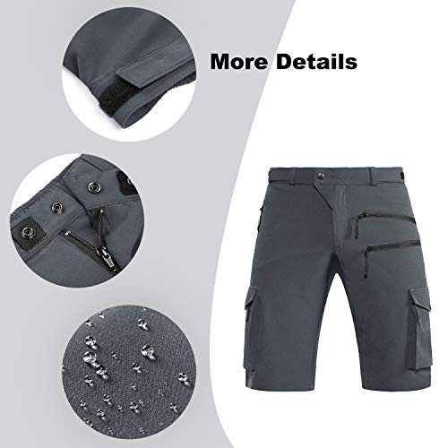 Hiauspor MTB Shorts with Zipper Pocket, Men's