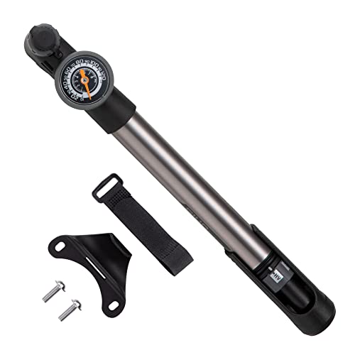 GIYO Bike Pump with Gauge - HP HV Max