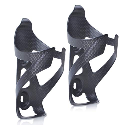 Carbon Fiber Bike Water Bottle Cage - 2 Pack
