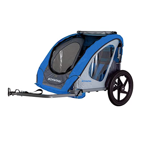 Schwinn Foldable Bike Trailer for 2 Passengers