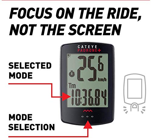 CatEye Padrone+ Cycling Computer - Black