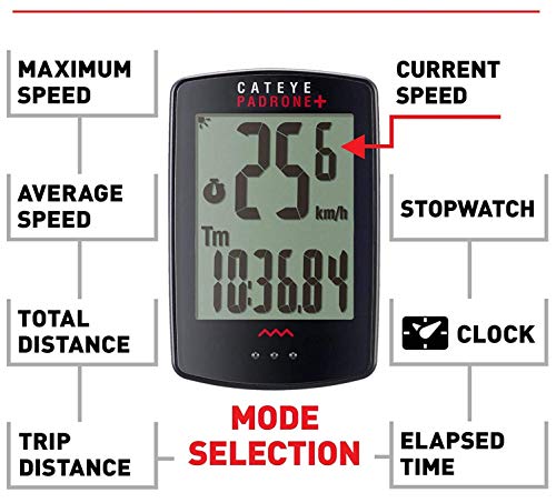 CatEye Padrone+ Cycling Computer - Black