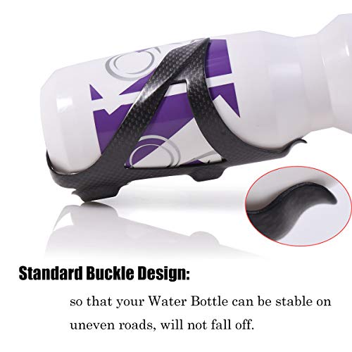 Carbon Fiber Bike Water Bottle Cage - 2 Pack