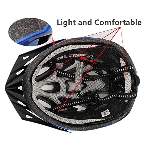 Lightweight Adult Bike Helmet with Airflow (Black)