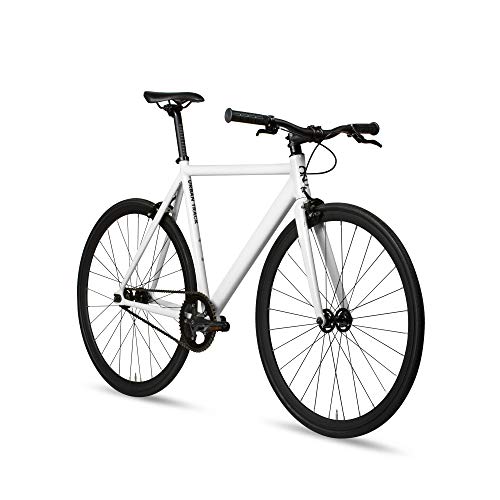6KU White Aluminum Track Bike, 52cm