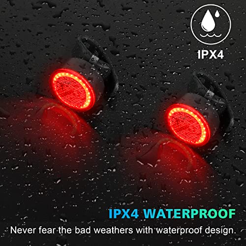 USB Rechargeable Bike Taillights with 4 Modes