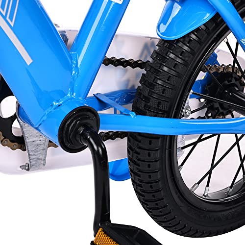 Elevon Dinos Kids Bike Kids Bicycle with Removable Training Wheels and Basket 12 Inch 14 Inch 16 Inch 18 Inch for Boys Girls Ages 2-9 Years Old