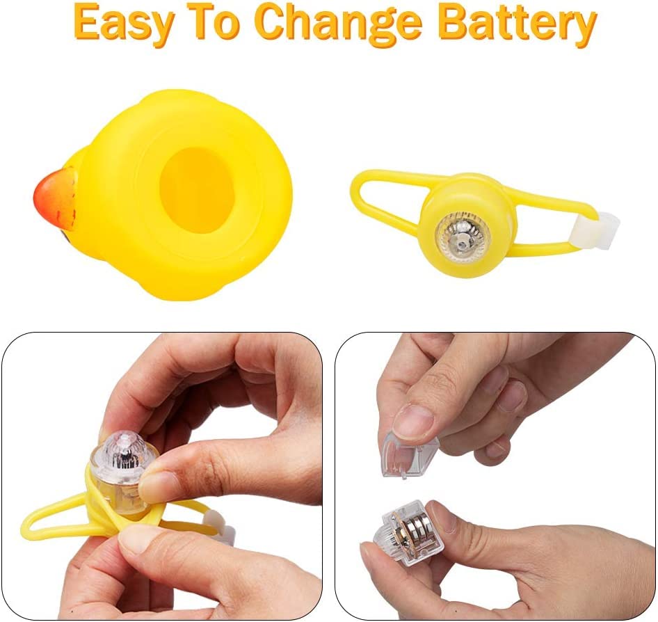 LED Yellow Duck Bike Horns (2 Pack)